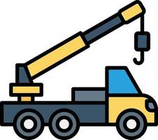 Crane Truck Creative Icon Design vector