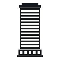 Column icon, simple style vector