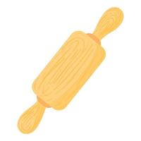 Rolling pin icon, cartoon style vector