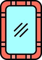 Mirror Creative Icon Design vector