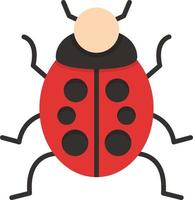 Ladybug Creative Icon Design vector