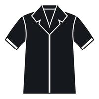 icono de polo de camisa, estilo simple vector