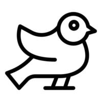 World sparrow day icon outline vector. Bird flight vector