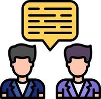Dialogue Creative Icon Design vector