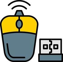 Wireless Mouse Creative Icon Design vector