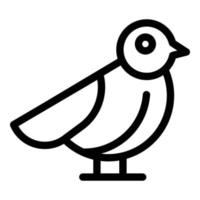 Female sparrow icon outline vector. Tree bird vector