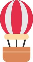 Hot Air Balloon Creative Icon Design vector