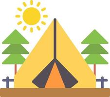 diseño de icono creativo de camping vector