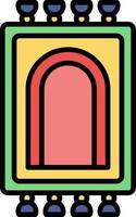 Prayer Rug Creative Icon Design vector