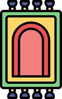 Prayer Rug Creative Icon Design vector