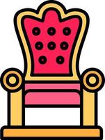 Throne Creative Icon Design vector