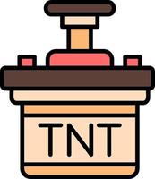 diseño de icono creativo tnt vector