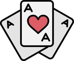 Playing Cards Creative Icon Design vector