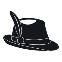 Irish hat icon, simple style vector