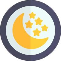 Night Creative Icon Design vector