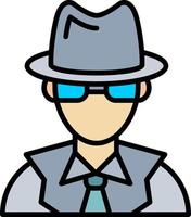 diseño de icono creativo detective vector