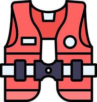 Life Jacket Creative Icon Design vector