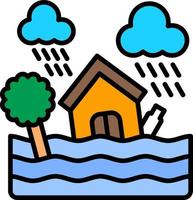 Flood Creative Icon Design vector