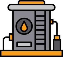 Oil Tank Creative Icon Design vector