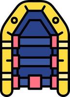 Inflatable Boat Creative Icon Design vector
