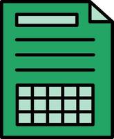 Spreadsheet Creative Icon Design vector