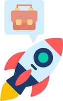 Rocket Creative Icon Design vector