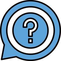 Question Creative Icon Design vector