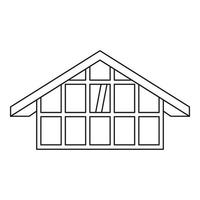 House icon, outline style vector