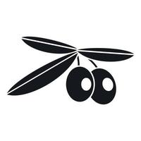 Olives icon, simple style vector