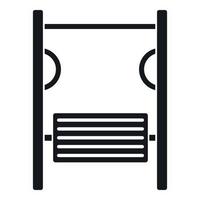 Playground simulator icon, simple style vector