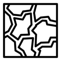 Top view arctic icon outline vector. Alaska winter vector