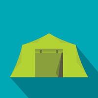 Tent icon, flat style vector