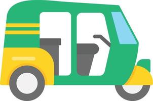 Rickshaw Creative Icon Design vector