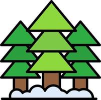 diseño de icono creativo de bosque vector