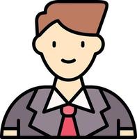 diseño de icono creativo de hombre de negocios vector