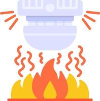 diseño de icono creativo de alarma de incendio vector