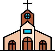 diseño de icono creativo de iglesia vector