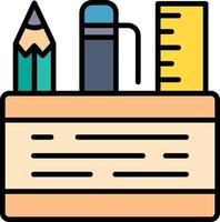 Pencil Case Creative Icon Design vector