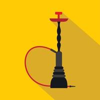 Hookah icon, flat style vector