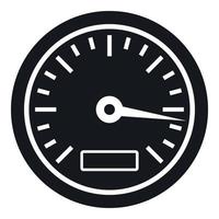 Speedometer icon, simple style vector