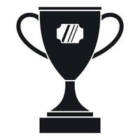 Winner cup icon, simple style vector