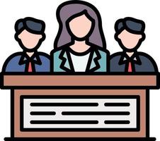 Jury Creative Icon Design vector