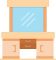 Dressing Table Creative Icon Design vector