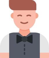 Waiter Creative Icon Design vector