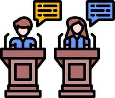 Debate Creative Icon Design vector