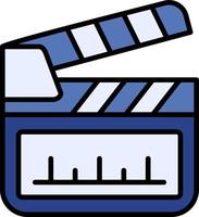 Clapperboard Creative Icon Design vector