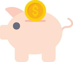 Piggy Bank Creative Icon Design vector