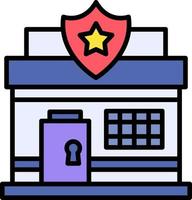 Police Station Creative Icon Design vector