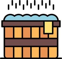 Hot Tub Creative Icon Design vector