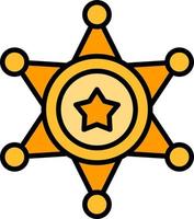 Sheriff Creative Icon Design vector